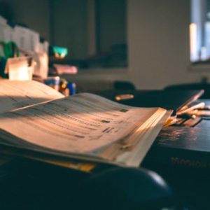 project binder on a desk